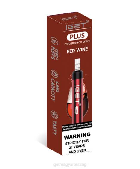 IGET Vape Flavours plusz 08804B40 vörösbor