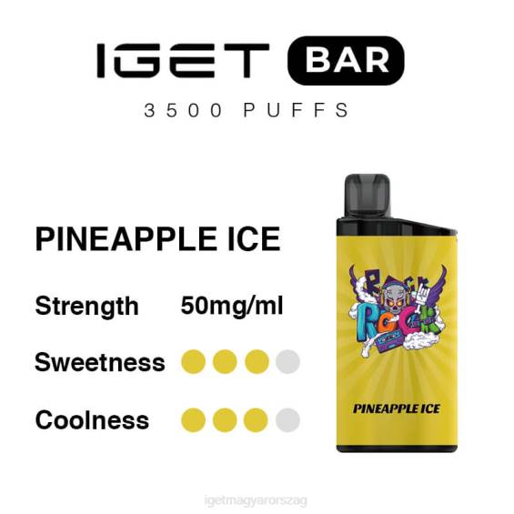 IGET Vape bár 3500 fújás 08804B284 ananász jég
