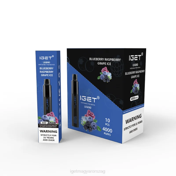IGET Shop legenda 4000 fújás 08804B348 áfonyás málnás szőlőjég
