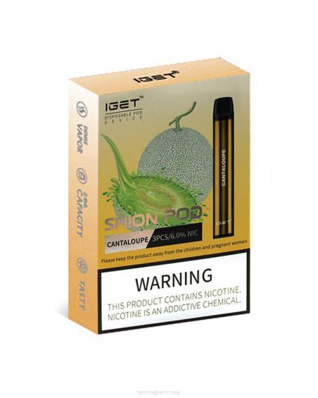 IGET Vape Bar 3 x pánt 08804B7 kantalup dinnye